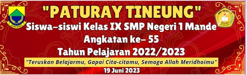 Paturay Tineung Kelas IX SMPN 1 Mande Angkatan Ke-55